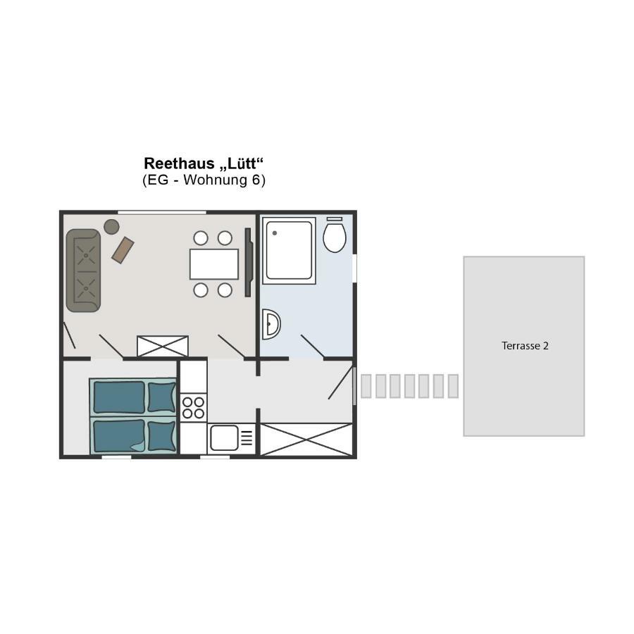 Reetferienhaus - Schaprode Hafen ภายนอก รูปภาพ